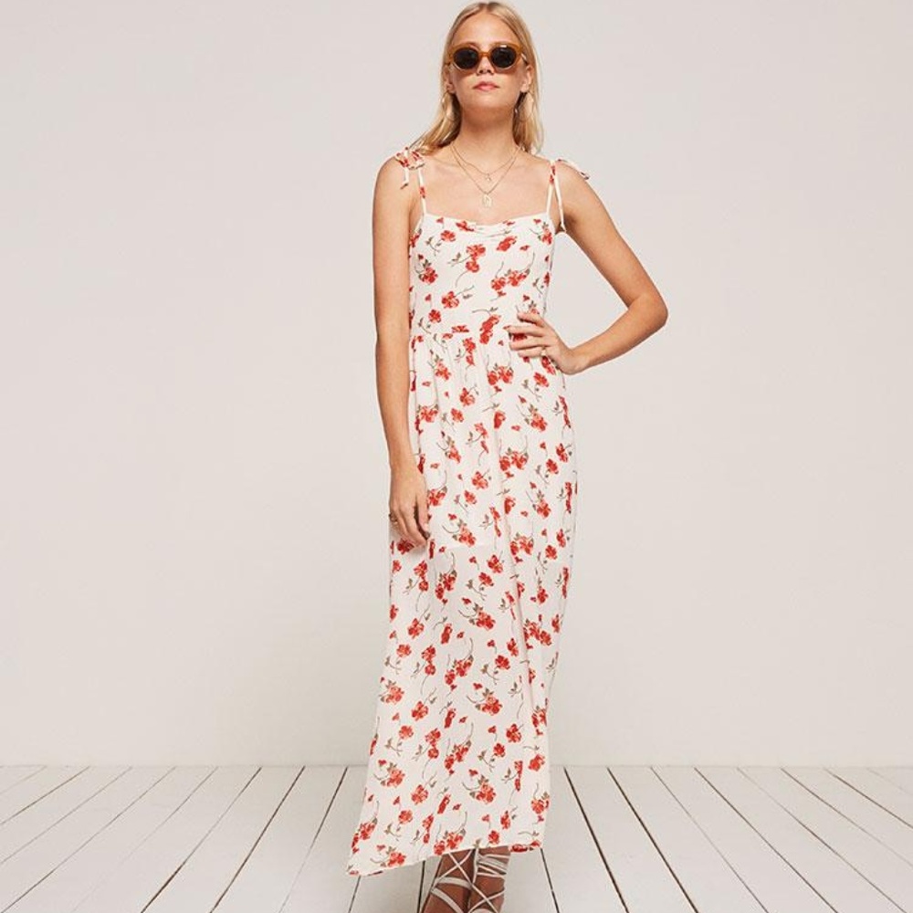 Reformation Sylvie Jubilee Floral Maxi Dress Siz M